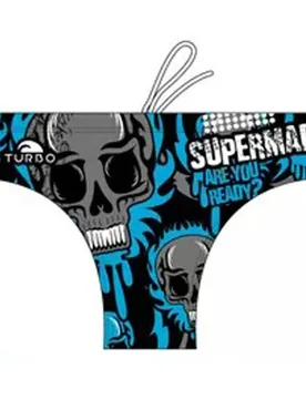Supermad Swimming Brief Black / Royal M Men - TURBO - FashionsVida