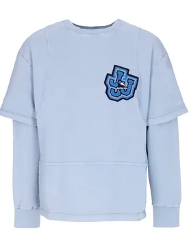 Felpa Leggera Girocollo Uomo Over Crewneck X Triple J Cyan - MAUNA-KEA - FashionsVida