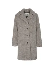 Manteau imitation fourrure marron clair 42