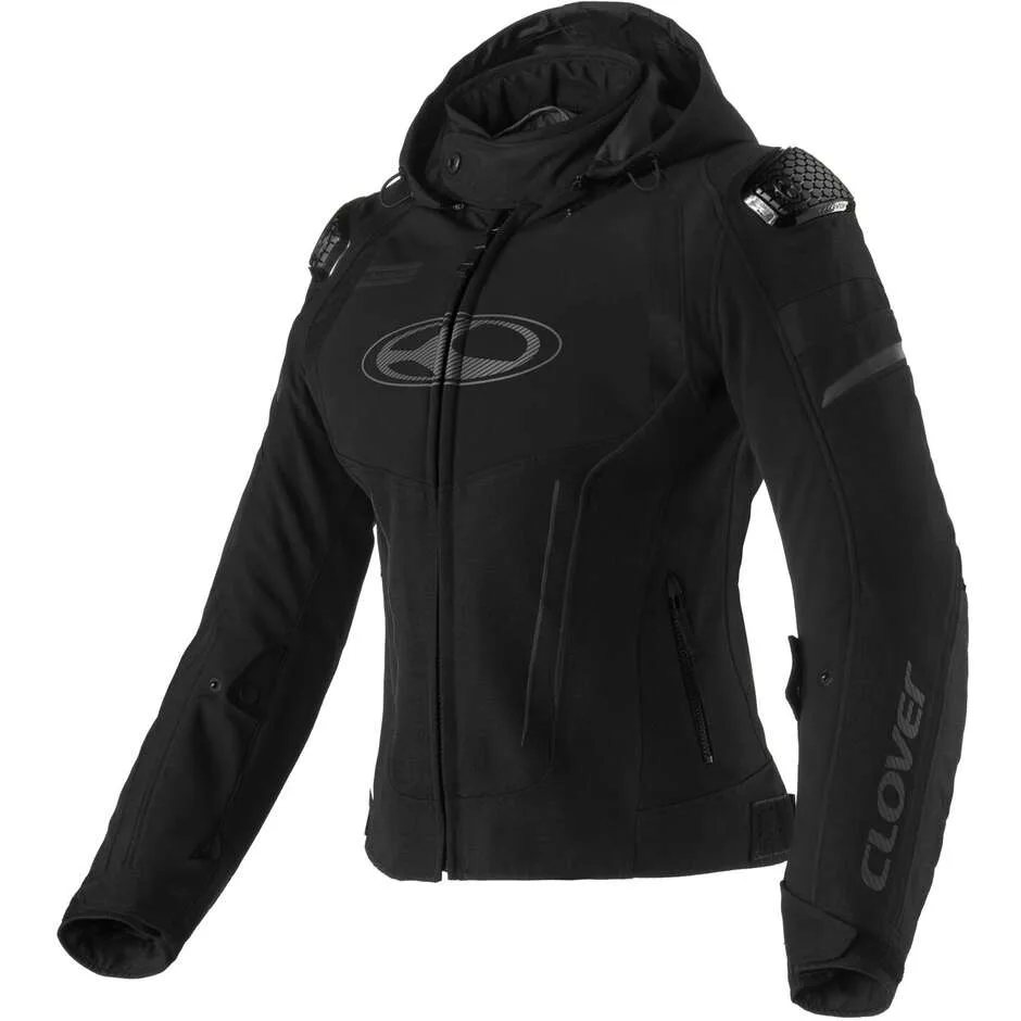 Giacca Moto Donna RAINBLADE 3 LADY WP Nero taglia XS - Clover - FashionsVida