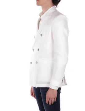 Uomo giacca au5377n 1003 giacca doppiopetto latte - ALPHA STUDIO - FashionsVida