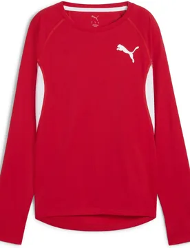 Cross THE Line 3.0 Damen Longsleeve, rot S - Puma - FashionsVida