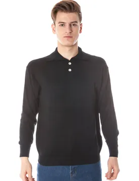 Herren POLO-PULLOVER Schwarz _F3267FD_NEROC26660