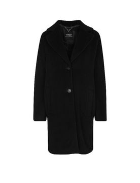 Nombre del producto: Abrigo de lana negro 42