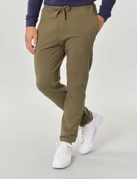 Pantalone verde militare in felpa di cotone stretch - My Stuff - FashionsVida