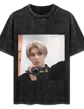Taeyong caught in 4k meme T-Shirt Basic Casual Wear Short Sleeve Top - Aliexpress - FashionsVida