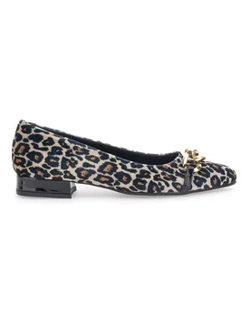Ballerine a Punta 3502 Nero Leopardato 37 - PITTARELLO GLAM - FashionsVida