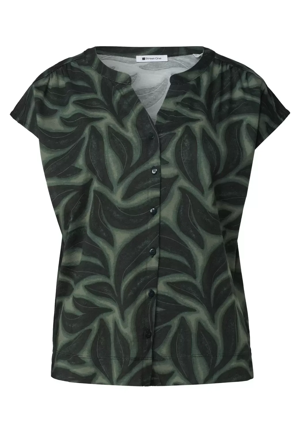 LTD QR printed shirt w.button female - 36 - FashionsVida