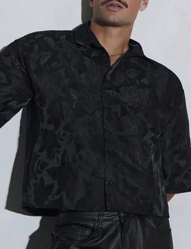 Camisa de jacquard de moda de verano para hombres - Shein - FashionsVida
