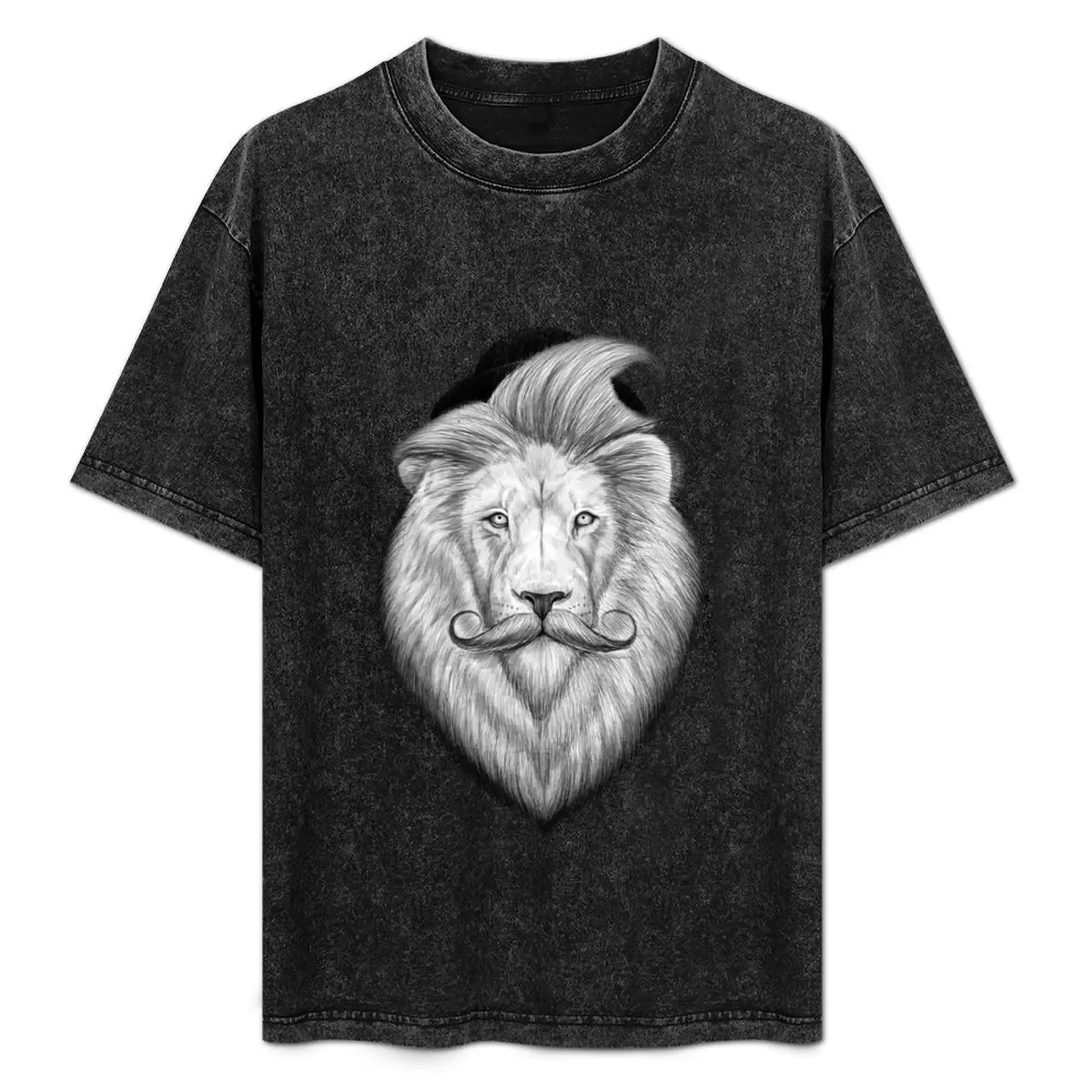 Bearded lion T-Shirt Daily Work Short Sleeve Top - Aliexpress - FashionsVida