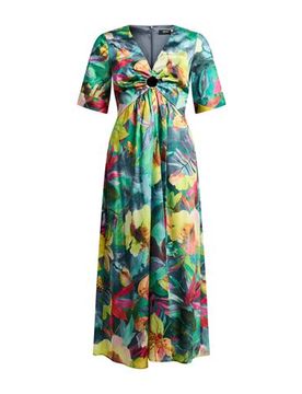 Vestido midi Mujer Verde 38 Mujer