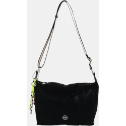 Bolso bandolera mediano de nylon acolchado con correa ajustable