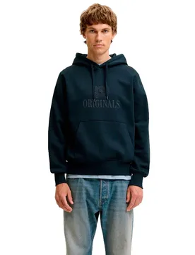 Sweat à Capuche Frederiksberg Monogram Sky Captain S - Jack & jones - FashionsVida