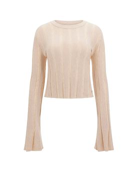 Langarmshirt GEMMA creme L damen
