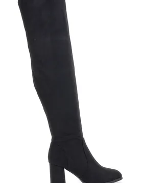 Stivali Neri Sopra il Ginocchio Con Tacco 496 36 - THE FIRST - FashionsVida