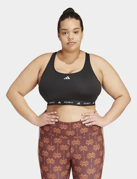 Womens Reggiseno Sportivo Techfit (curvy) - Nero, nero nero Donna taglia 3X - Adidas - FashionsVida