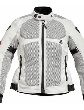 Giubbotto Moto Lady Estivo Modello Tornado Argento/ne taglia 34 - Rev'it - FashionsVida