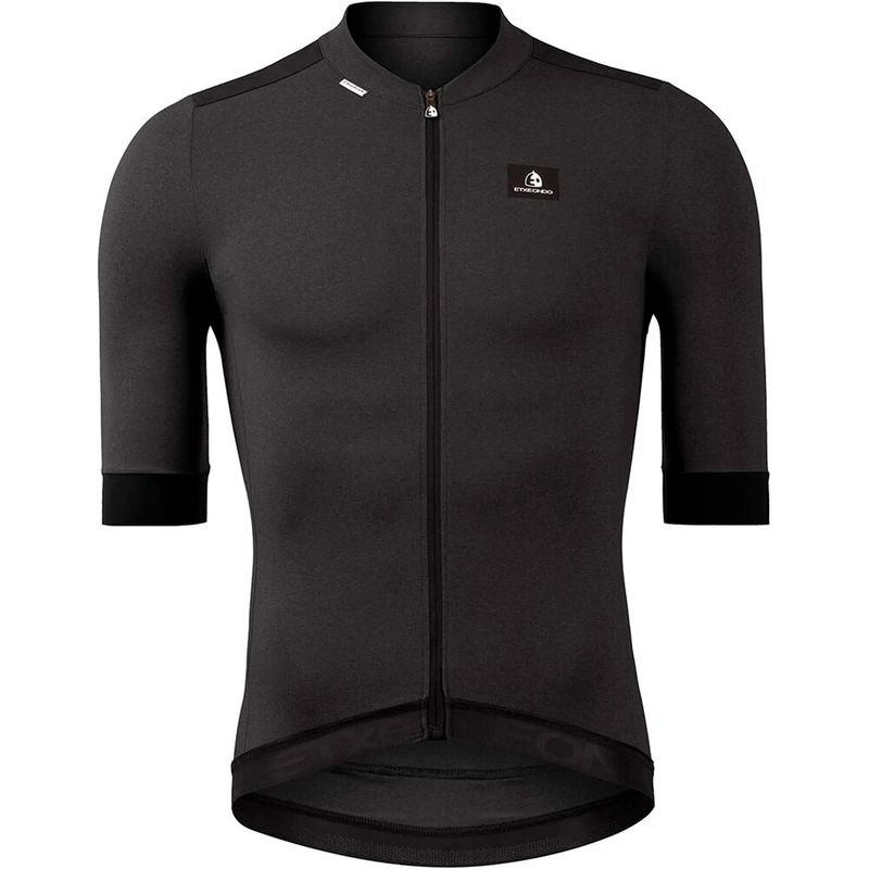 Ondar maillot manga corta hombre Negro (XL)