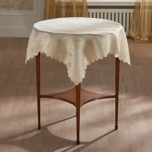 Schäfer Tischdecke "Goldtraum", 80 x 80 cm - Schafer - FashionsVida