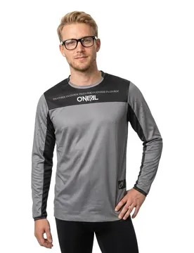 Maglietta A Maniche Lunghe Element Fr Hybrid V.26 Black / Gray