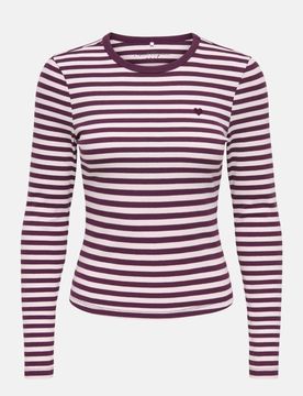 Langarmshirt mit Streifenmuster Mehrfarbig XL