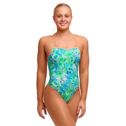 Fks045 Swimsuit Green Green Grass UK 32 Women