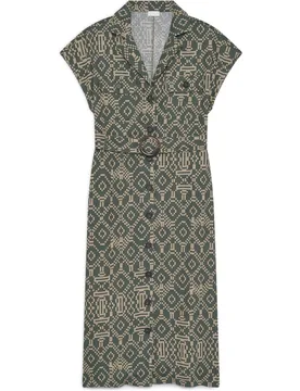 Vestido corto con cinturón y bolsillos - Caroll - FashionsVida