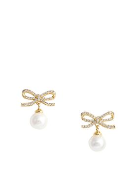 Orecchini con perle a fiocco
