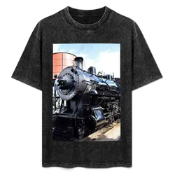 Steam Engine T-Shirt No Iron Casual Short Sleeve Top