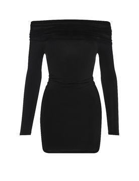 Langarmshirt schwarz L damen