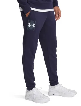 Joggers Rival Terry Logo Midnight Navy / Downpour Gray / White XL - Under armour - FashionsVida