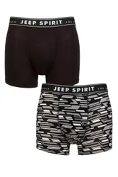 Mens 2 Pack Camo Printed Bamboo Trunks Black / Charcoal S - Black - Size: Small