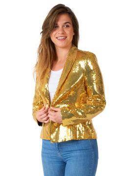 Goldglänzende Blazerjacke Suitmeister