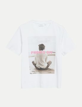 Comma T-Shirt Weiß 36