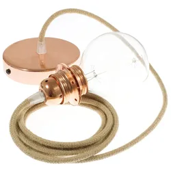 Cables Lampe Suspendue Pendel Pour Abat-jour Rn06 Diy 1 M Beige / Copper One Size