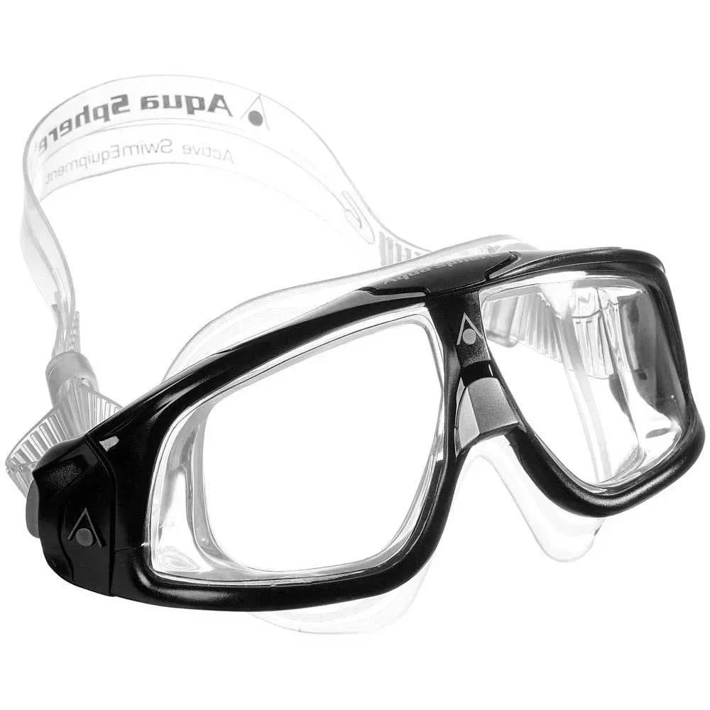 Seal 2.0 Swimming Mask Black / Grey One Size unisex - Aquasphere - FashionsVida