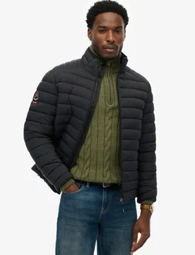 Superdry Herren Fuji Lite Steppjacke Black - Größe: XL - 109.99 - FashionsVida
