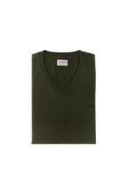 Maglia lana cotone VERDE OLIVA XXL