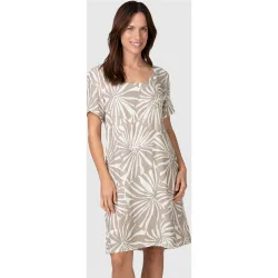 Vestido de playa corto con estampado floral