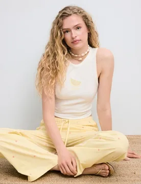 Camiseta top sin mangas de mujer pontilleau - Green Coast - FashionsVida