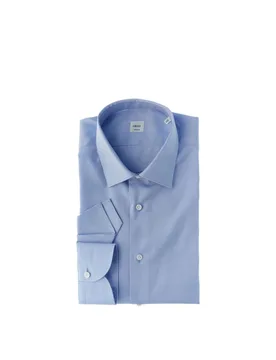 Camicia in cotone AZZURRO OXFORD 40 - CÀRREL - FashionsVida