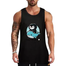Linux + Docker = ? Tank Top Basic Sleeveless Casual Tee Solid Lightweight Top