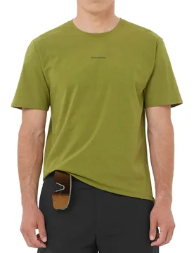 Trackline camiseta montaña manga corta hombre Verde (M) - Salomon - FashionsVida
