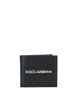 Portafoglio in pelle con stampa logo