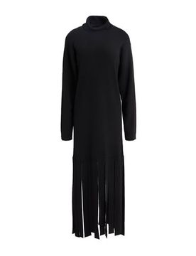 Midi-Kleid Damen Schwarz L,M,S,XL Damen