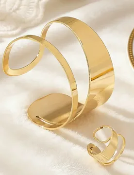 Elegant Hollow Cup Metal Bracelet Fashion Simple Unique Accessory for Ladies Daily Party Events Versatile Unique Jewelry - Aliexpress - FashionsVida