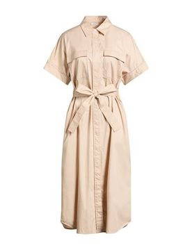 Midi-Kleid Damen Beige 36 Damen