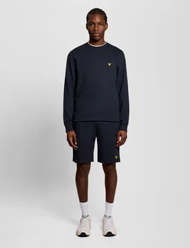 Men's Sports Lightweight Sweat Shorts in Navy - Lyle & Scott - FashionsVida