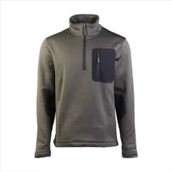 Pullover Thermo-Fleece Zip - Schwarz / L Schwarz adult Herren