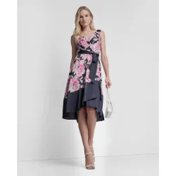 DKNY - Vestido de falda fluida